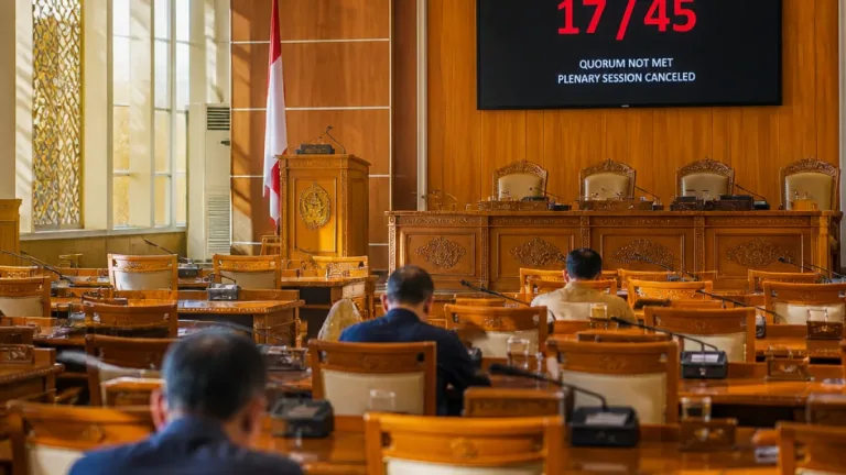 DPRD Babel Tunda Paripurna Usulan Pemberhentian Wagub Hellyana karena Tak Memenuhi Kuorum