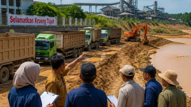 DPRK Aceh Barat Desak Empat Perusahaan Bertanggung Jawab atas Pencemaran Krueng Tujuh