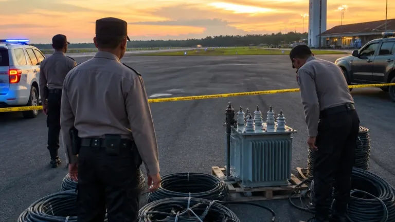 Dua Pelaku Pencuri Kabel Bandara Silampari Diamankan Polisi di Lubuklinggau