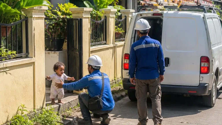 Dua Petugas PLN Sorong Selamatkan Balita, Aksi Terekam CCTV dan Viral