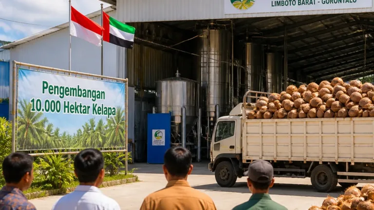 Dubes UEA Tinjau PT Royal Coconut, Dorong Hilirisasi Kelapa di Gorontalo