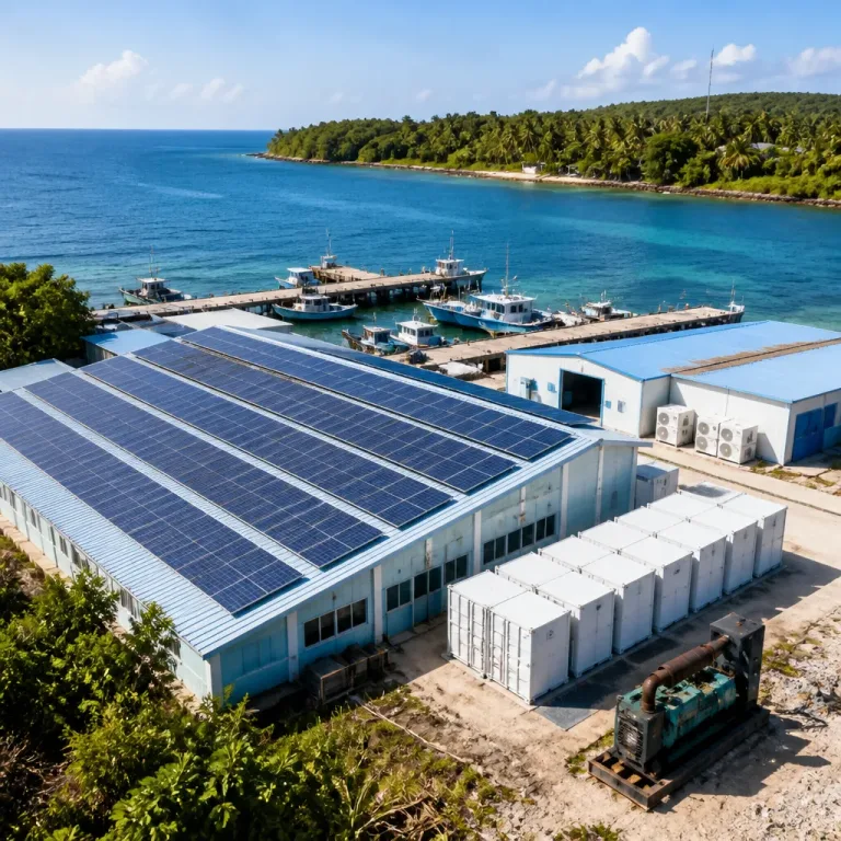 PLTS 1 MWp di Pulau Sembur Gantikan Genset dan Dukung Pabrik Es 4 Ton/Hari