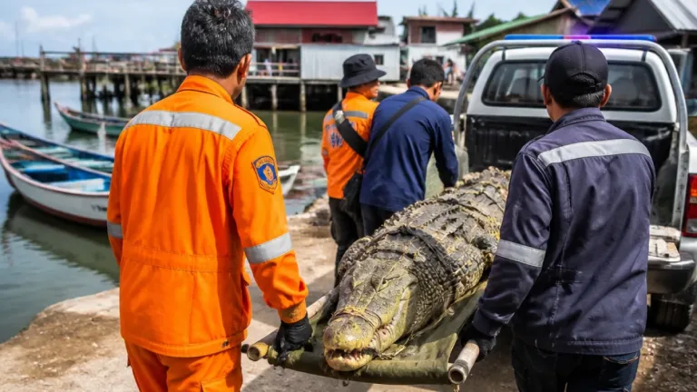 Evakuasi Buaya 'Coki' di Bandar Lampung Dilakukan KKP dan Damkarmat, BKSDA Jelaskan Perubahan Kewenangan