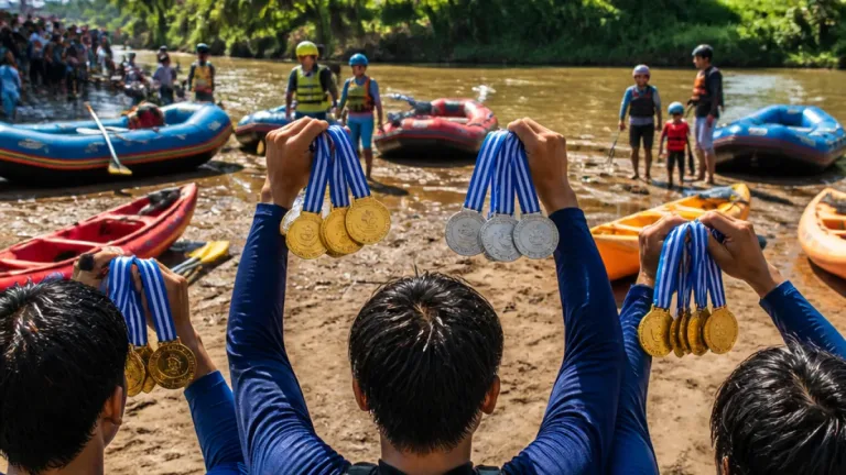 FAJI Probolinggo Borong 12 Medali pada Kejurprov Arung Jeram Jawa Timur 2026