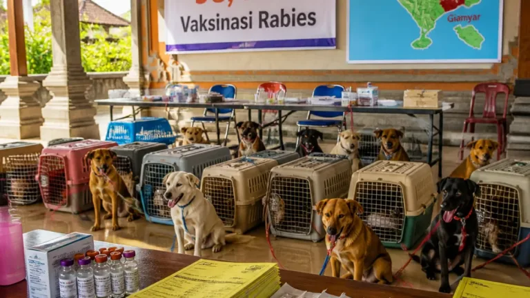 Gianyar Capai 93,48% Vaksinasi Rabies, Target Bebas Rabies Dicanangkan 2028