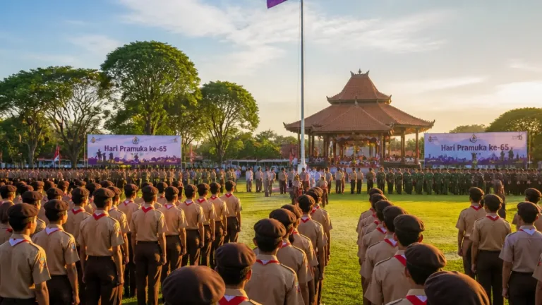 Gianyar Gelar Upacara Hari Pramuka ke-65, Tegaskan Pembinaan Karakter Generasi Muda