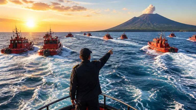 Gubernur Banten Ikut Kapal SAR dalam Pencarian 5 Jurnalis di Sekitar Gunung Anak Krakatau