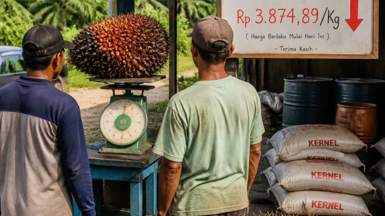 Harga TBS Kelapa Sawit Kemitraan Swadaya Riau Turun, Petani Hadapi Penurunan Pendapatan Mingguan