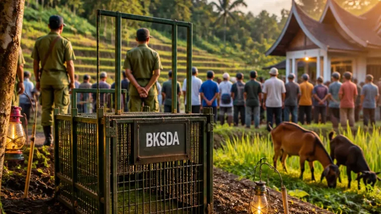 Harimau Sumatra Betina 'Sari Palita' Ditangkap di Kandang Jebak Palimbatan, Warga Tenang