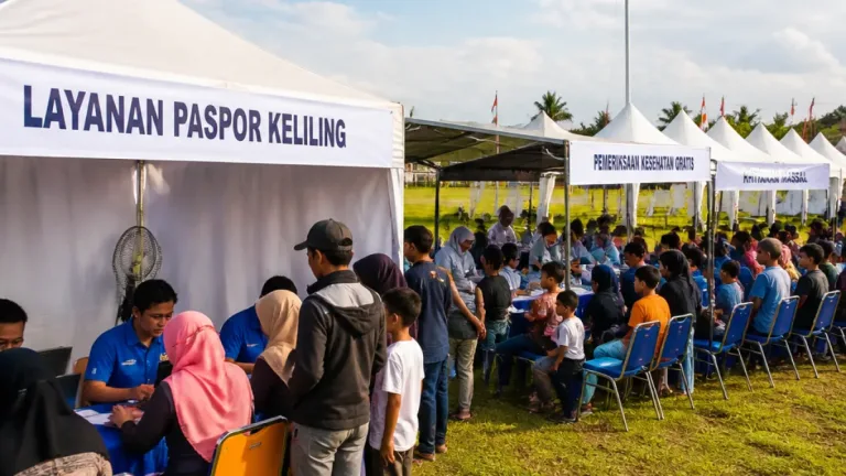 Imigrasi Kendari Gelar Pasporia dan Bakti Sosial di Konawe, Layani Warga Secara Langsung
