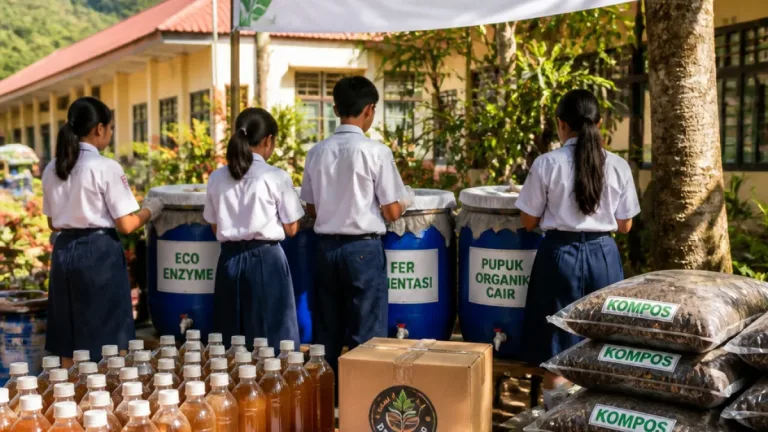 Inovasi SMAN 7 Manado Sulap Sisa MBG Jadi Pupuk dan Eco Enzyme, Dilirik Dunia Usaha