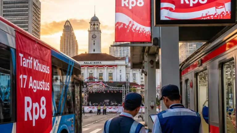 Jakarta Seragamkan Tarif Transportasi HUT RI: Dari Rp1 Direvisi Jadi Rp8