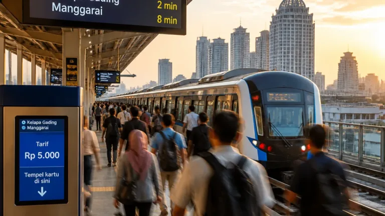Jakarta: Tarif LRT Kelapa Gading–Manggarai Tetap Rp5.000 pada Masa Transisi Sampai Oktober