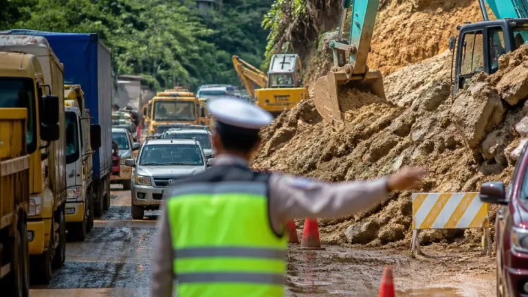 Jalur Solok–Padang Kembali Bisa Dilintasi, Polisi Terapkan Sistem Buka-Tutup