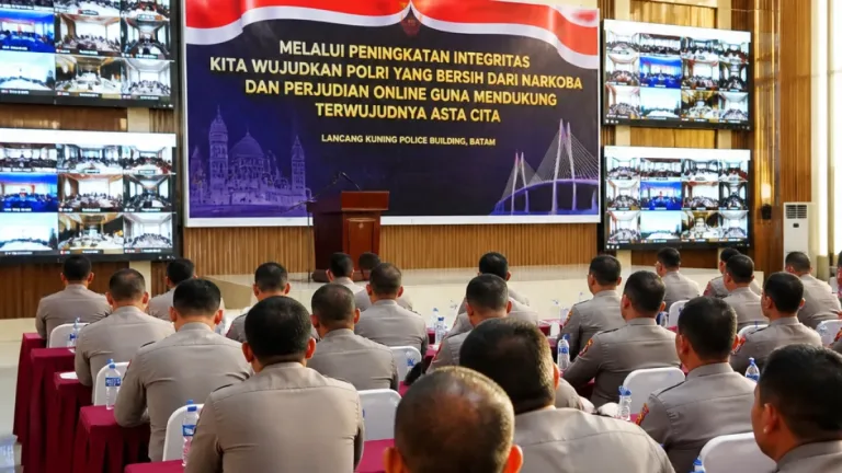 Kabareskrim Minta Personel Reskrim Polda Kepri Perkuat Integritas dan Jauhi Narkoba-Judi