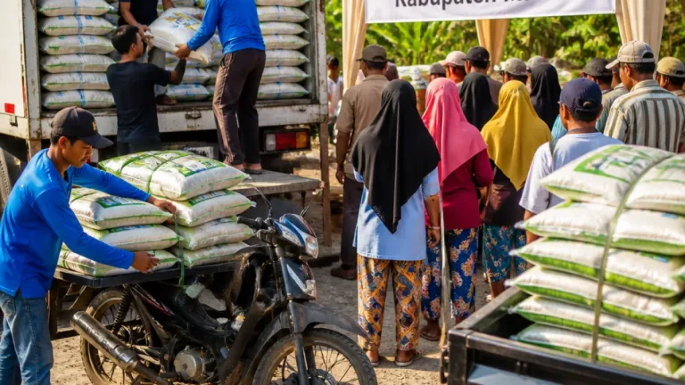 Kabupaten Madiun Mulai Salurkan Bantuan Pangan: 107.231 Penerima Dapat 30 Kg Beras