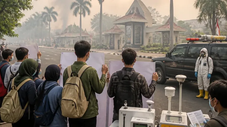 Kabut Asap Kembali Selimuti Palangka Raya, HMI Minta Penguatan Pencegahan Karhutla