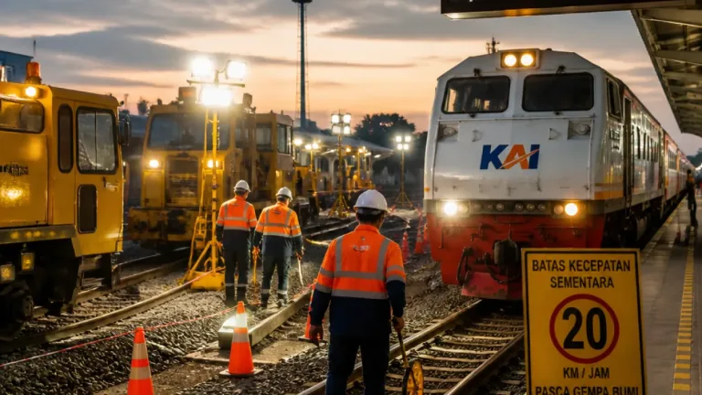 KAI Divre I Pastikan Jalur Kereta di Sumut Aman Usai Gempa Magnitudo 6,4