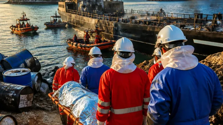 Kapal Pengangkut Bahan Kimia Terbakar di Perairan Kabaena, 13 Orang Dievakuasi Medis