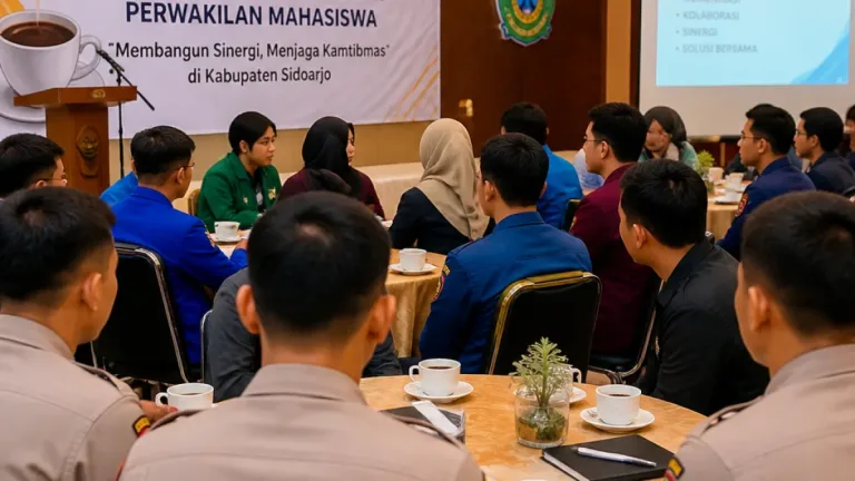 Kapolresta Ajak Organisasi Mahasiswa Perkuat Sinergi Jaga Kamtibmas di Sidoarjo