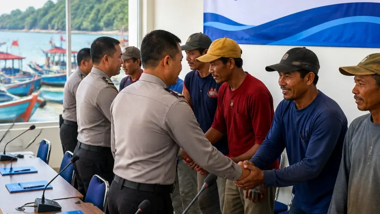 Kapolresta Perkuat Sinergi Kamtibmas dengan Komunitas Nelayan di Cilacap