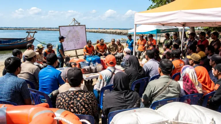 Karawang Bentuk Desa Tangguh Bencana di Pesisir Sungaibuntu untuk Perkuat Kesiapsiagaan