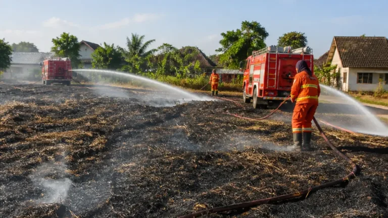 Karhutla di Jombang Padam dalam Waktu Singkat, Diduga Akibat Kelalaian Pembakaran Sampah