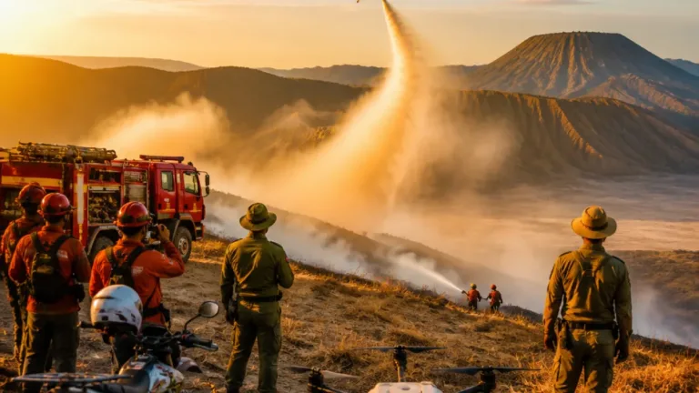Karhutla di Kawasan Bromo Terkendali, Petugas Probolinggo-TNBTS Tetap Waspada
