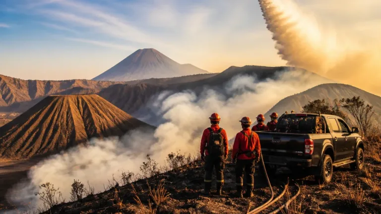Karhutla Gunung Bromo Meluas ke Penanjakan dan Pakisbincil, BPBD Pasuruan Turunkan Tim