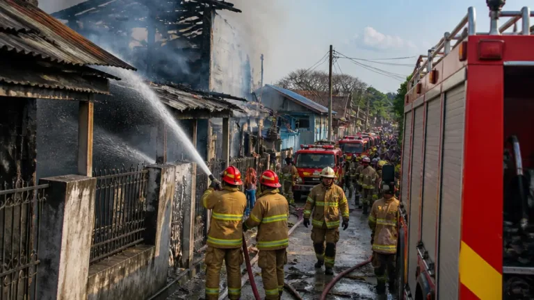 Kebakaran di Asrama Mattoanging, Makassar: 23 Rumah Terimbas, Penyelidikan Penyebab Berjalan