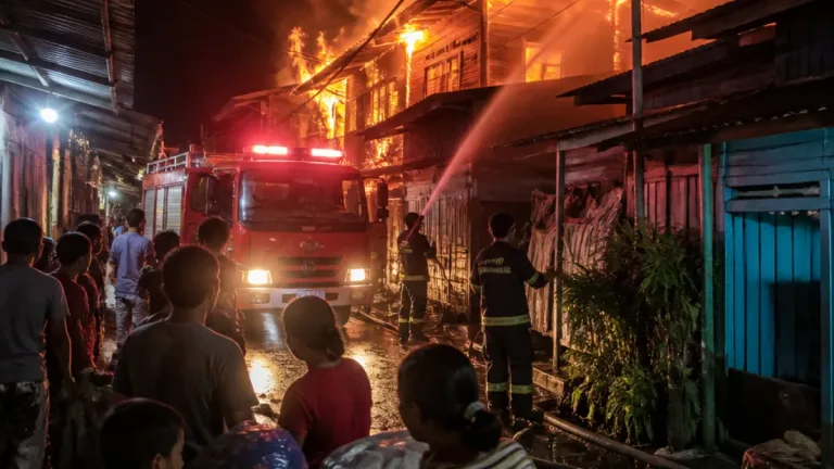 Kebakaran di Bengkulu Hanguskan 21 Rumah di Permukiman Padat Pengatungan