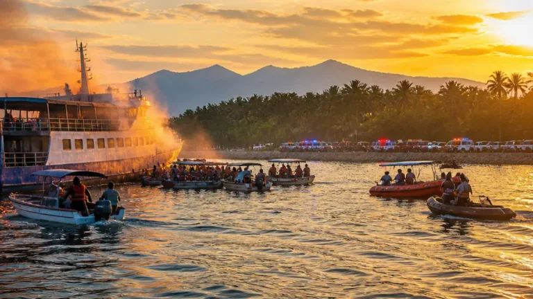 Kebakaran KMP Putri Yasmin di Selat Lombok: Evakuasi 106 Penumpang dan Respons Pemerintah NTB