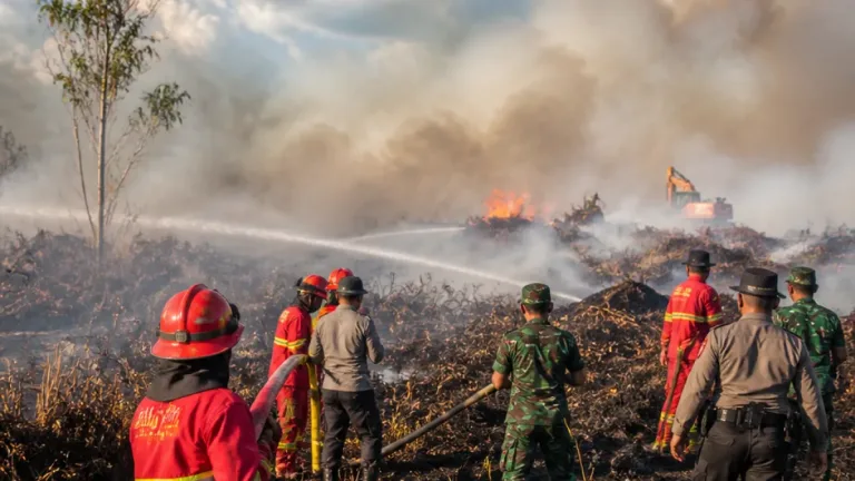 Kebakaran Lahan Meluas di Tarakan, Tim Gabungan Kerahkan Upaya Pemadaman