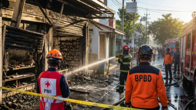 Kebakaran Toko Sembako di Imogiri Timur, Bantul: Kerugian Diperkirakan Rp1,1 Miliar