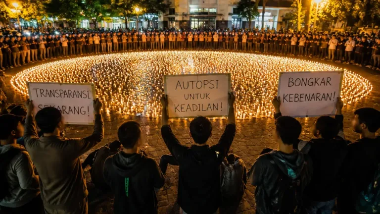 Keluarga Gelar 1.000 Lilin di Medan, Tuntut Autopsi Ulang dan Transparansi Penyelidikan Winda