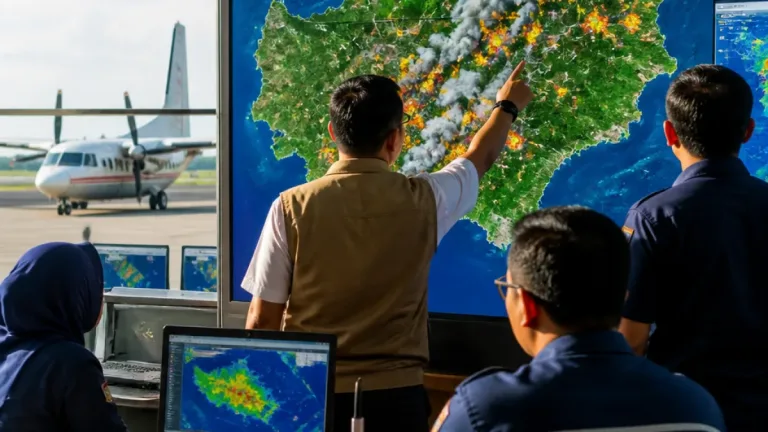 Kementerian Kehutanan Optimalkan OMC untuk Redam Karhutla di Kalimantan Tengah dan Sekitarnya