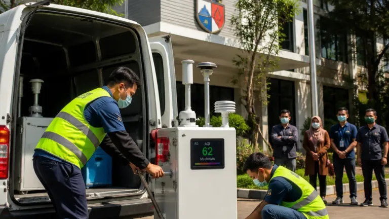 Kementerian Pasang Alat Pemantau Udara di Bogor, Hasil Bisa Tentukan Perpanjangan PJJ