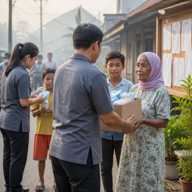 Relawan Rumah Zakat Salurkan Masker, Vitamin, dan Sembako untuk Warga Terdampak Kabut Asap Riau