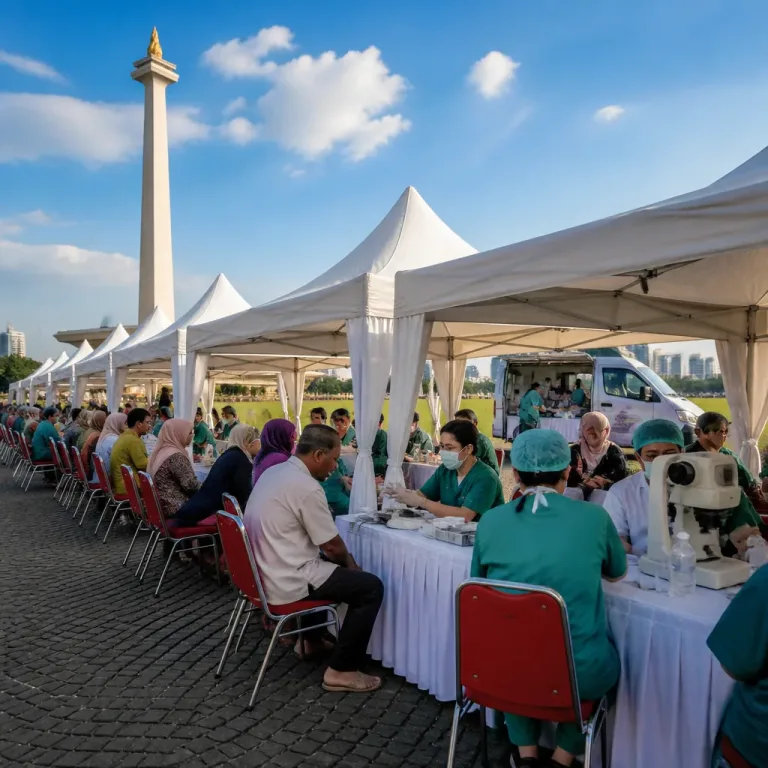 Polda Metro dan Kodam Jaya Layani 1.876 Warga dalam Bakti Kesehatan di Monas