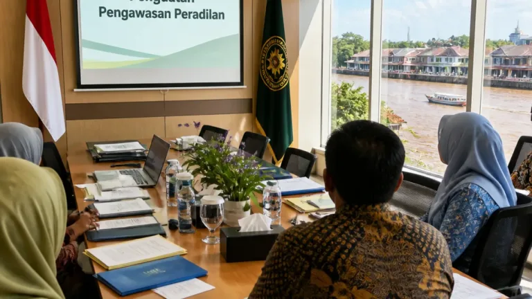 Komisi III DPR Kunjungi Penghubung KY Kalsel, Bahas Penguatan Pengawasan Peradilan