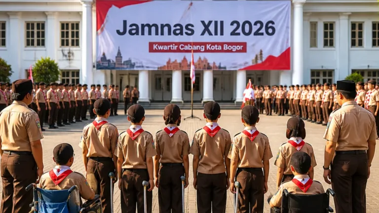 Kontingen Pramuka Bogor Dilepas ke Jamnas XII 2026, Termasuk Delapan Anggota dari SLB