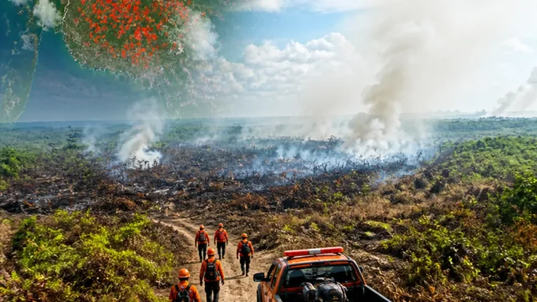 Kotawaringin Timur Catat 1.257 Hotspot, 373,88 Ha Lahan Terbakar hingga 8 Agustus 2026