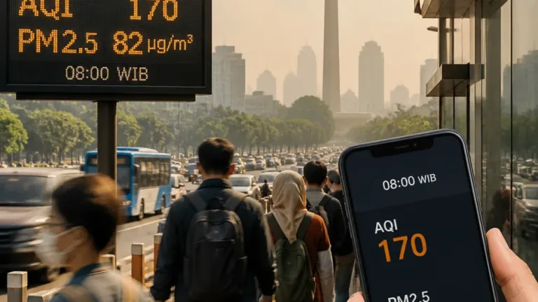 Kualitas Udara Jakarta Masuk Kategori Tidak Sehat, Peringkat Kedua Terburuk Dunia