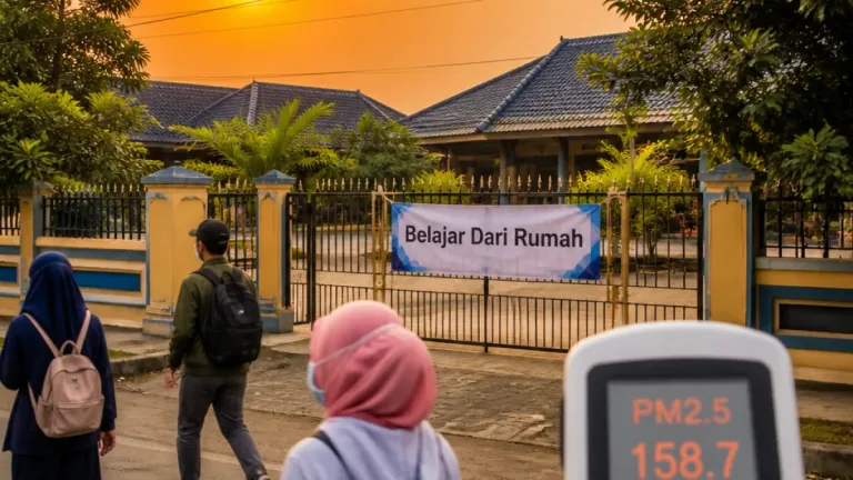 Kualitas Udara Tanjung Selor Masuk Kategori Sangat Tidak Sehat, Pemkab Terapkan Belajar dari Rumah