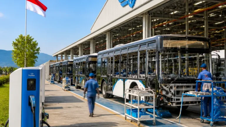 Kunjungan Menteri LH ke Pabrik Bus Listrik di Magelang Dorong Percepatan Transisi Energi