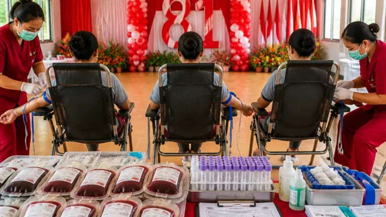 Lapas Perempuan Ambon Galang Kepedulian Lewat Donor Darah pada HUT ke-81 RI