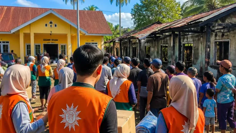 Lazismu Palopo Salurkan Bantuan untuk Korban Kebakaran di Songka