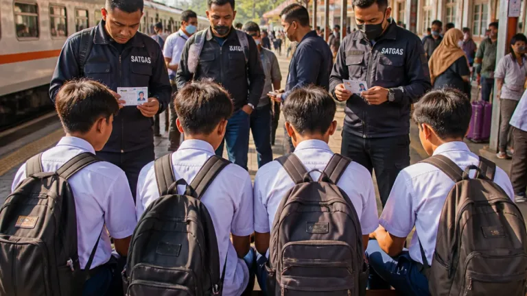 Lima Pelajar Asal Sukabumi Diamankan di Stasiun Bogor, Diduga Hendak Ikut Aksi ke Jakarta