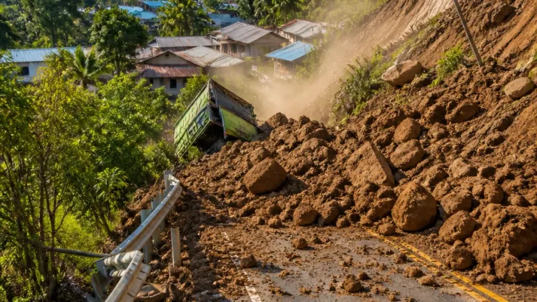 Longsoran Pasca-Gempa M7,7 Ganggu Akses Trans-Flores hingga Maumere