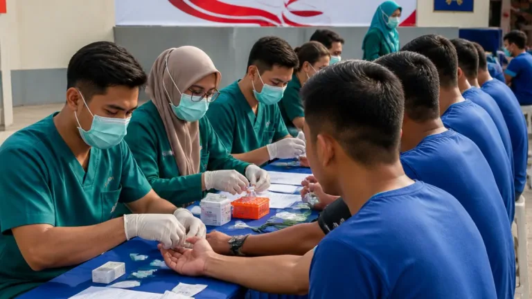 Luwuk: Lapas Kelas IIB Gelar Layanan Kesehatan Gratis Bersama Puskesmas Simpong
